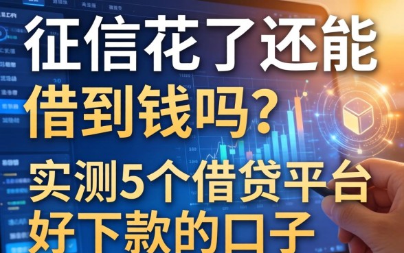 征信花了还能借到钱吗？实测5个借钱平台好下款的口子