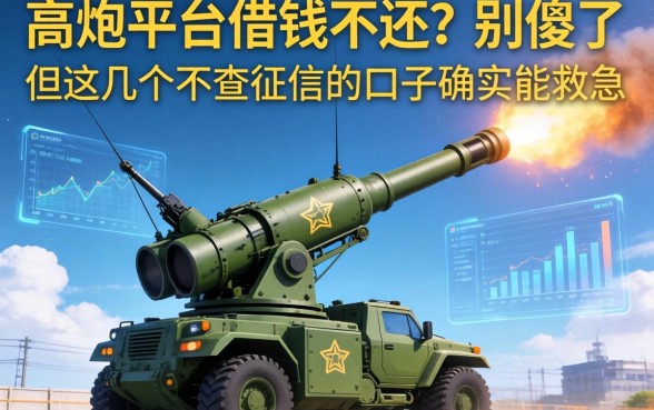 高炮平台借钱不还？别傻了，但这几个不查征信的口子确实能救急