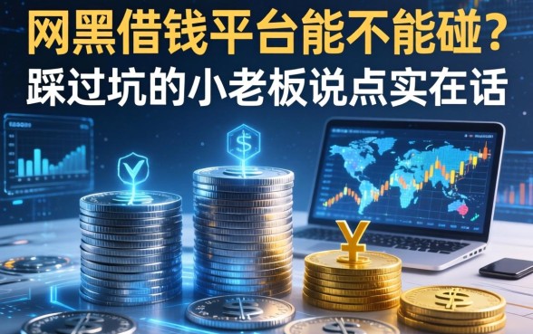 网黑借钱平台能不能碰？一个踩过坑的小老板说点实在话