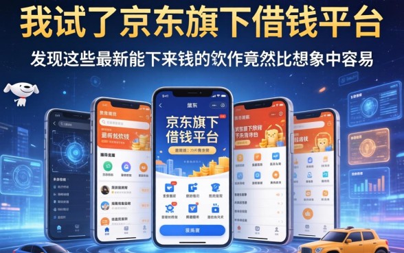 我试了京东旗下借钱平台，发现这些最新能下来钱的软件竟然比想象中容易