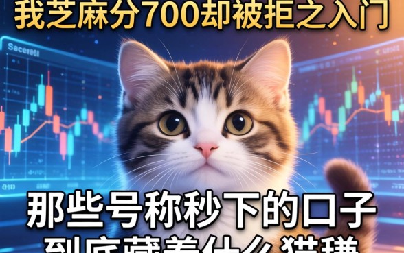 我芝麻分700却被拒之门外，那些号称秒下的口子到底藏着什么猫腻