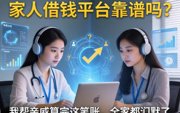 家人借钱平台靠谱吗？我帮亲戚算完这笔账，全家都沉默了