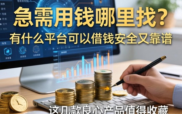 急需用钱哪里找？有什么平台可以借钱安全又靠谱？这几款良心产品值得收藏