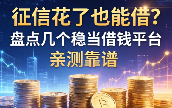 征信花了也能借？盘点几个稳当的借钱平台，亲测靠谱