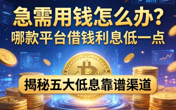 急需用钱怎么办？哪款平台借钱利息低一点？揭秘五大低息靠谱渠道