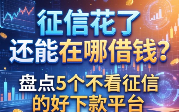 征信花了还能在哪借钱?盘点5个不看征信的好下款平台