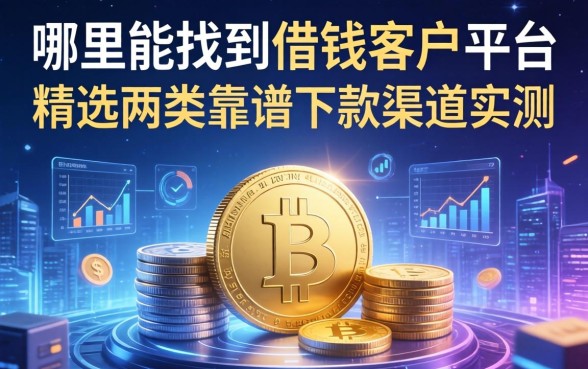 哪里能找到借钱客户平台？精选两类靠谱下款渠道实测