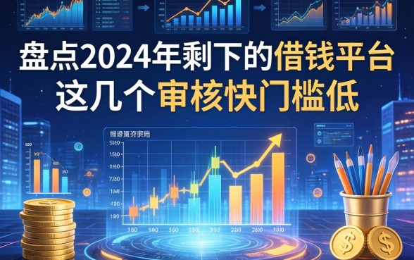 盘点2024年剩下的借钱平台，这几个审核快门槛低