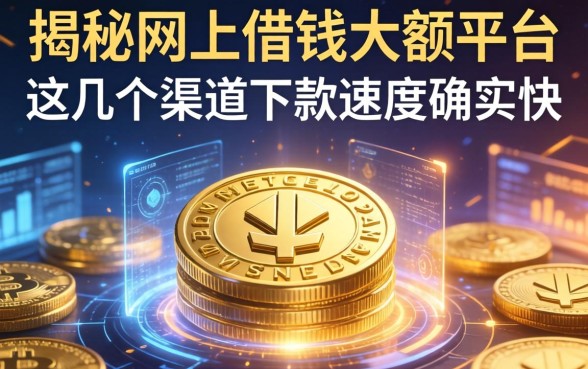 揭秘网上借钱大额平台，这几个渠道下款速度确实快