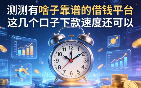 实测有啥子靠谱的借钱平台，这几个口子下款速度还可以