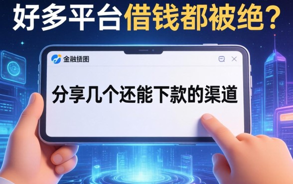 在好多平台借钱都被拒？分享几个还能下款的渠道