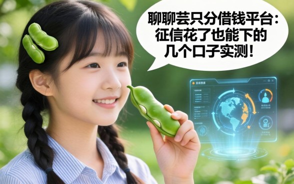 聊聊芸豆分借钱平台：征信花了也能下的几个口子实测