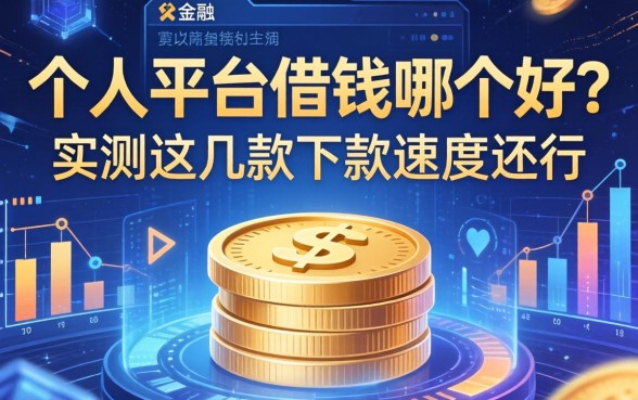 个人平台借钱哪个好？实测这几款下款速度还行