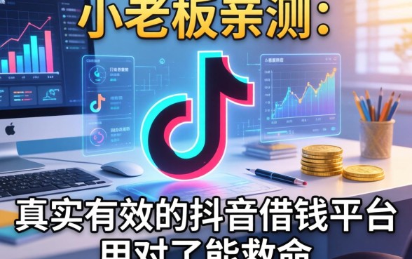 小老板亲测：真实有效的抖音借钱平台，用对了能救命
