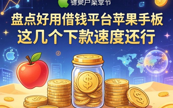 盘点好用借钱平台苹果手机版，这几个下款速度还行