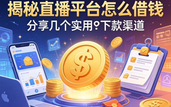 揭秘直播平台怎么借钱，分享几个实用的下款渠道