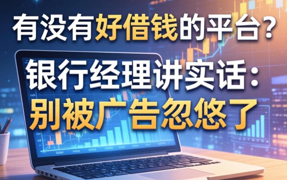 有没有好借钱的平台？银行经理说实话：别被广告忽悠了