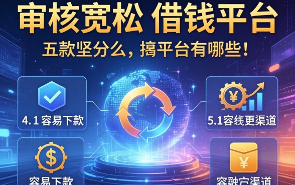 审核宽松的借钱平台有哪些？分享五个容易下款的渠道