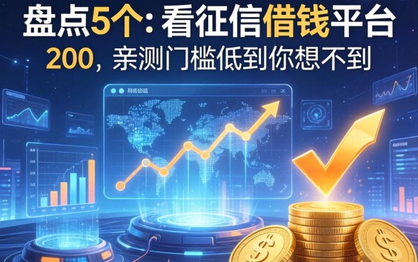 盘点5个不看征信的借钱平台200，亲测门槛低到你想不到