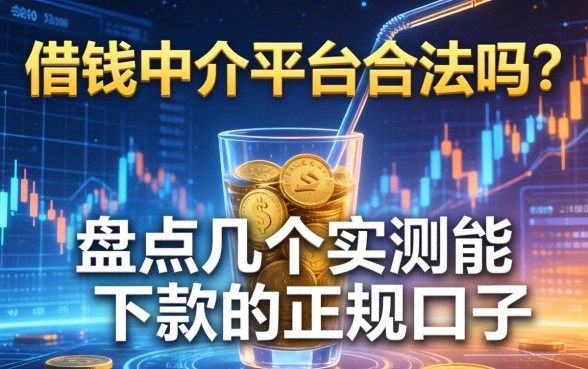 借钱中介平台合法吗？盘点几个实测能下款的正规口子