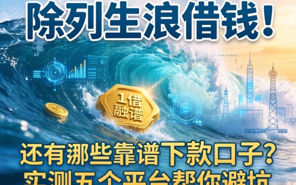 除了浪花借钱，还有哪些靠谱的下款口子？实测五个平台帮你避坑