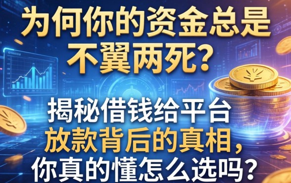 为何你的资金总是不翼而飞？揭秘借钱给平台放款背后的真相，你真的懂怎么选吗？