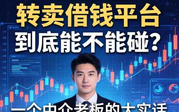 转卖借钱平台到底能不能碰？一个中介老板的大实话