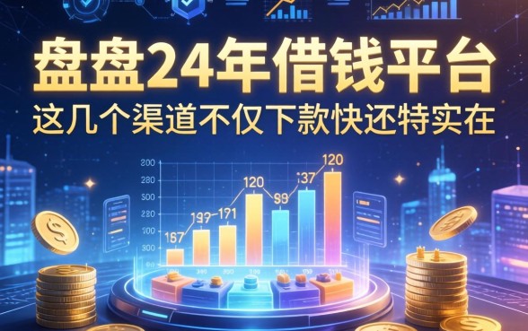 盘点24年借钱平台，这几个渠道不仅下款快还特实在
