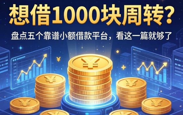 想借1000块周转？盘点五个靠谱小额借款平台，看这一篇就够了