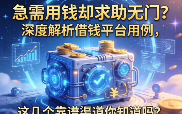急需用钱却求助无门？深度解析借钱平台用例，这几个靠谱渠道你知道吗？