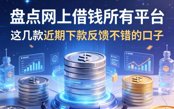 盘点网上借钱所有平台：这几款近期下款反馈不错的口子