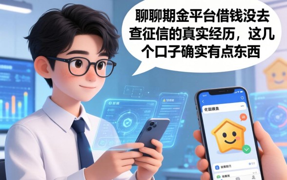 聊聊那些平台借钱没去查征信的真实经历，这几个口子确实有点东西