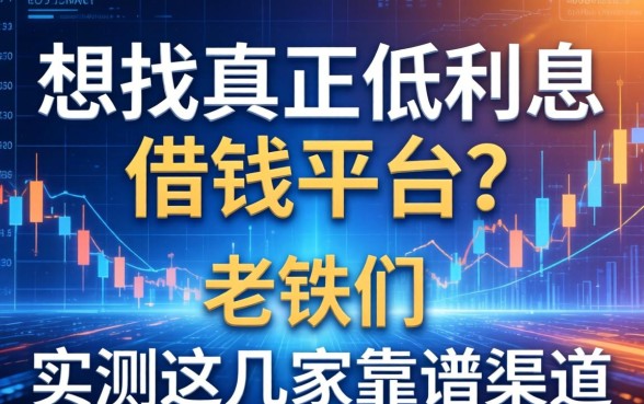 想找真正低利息的借钱平台？老铁们实测这几家靠谱渠道
