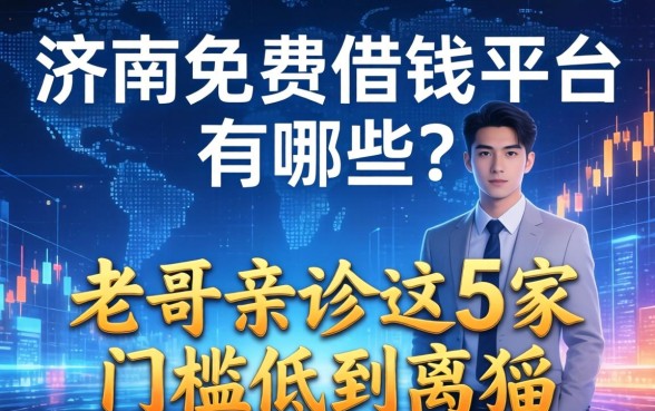 济南免费借钱平台有哪些？老哥亲测这5家门槛低到离谱