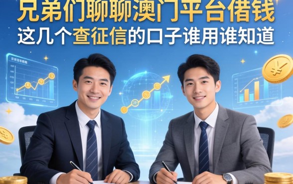 兄弟们聊聊澳门平台借钱，这几个不查征信的口子谁用谁知道