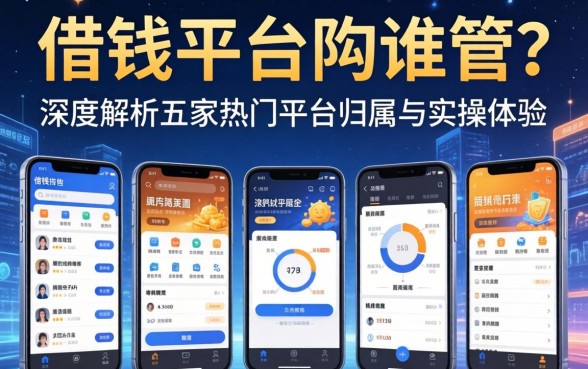 借钱平台归谁管？深度解析五家热门平台归属与实操体验