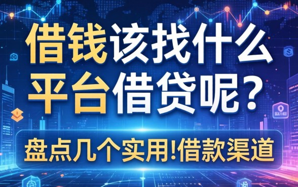 借钱该找什么平台借钱呢？盘点几个实用的借款渠道