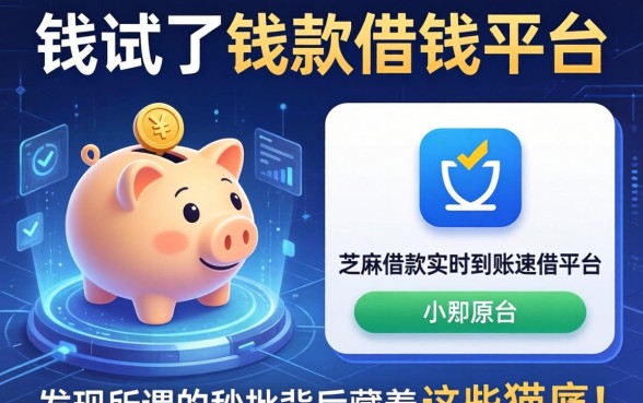 我试了钱罐借钱平台和芝麻借款实时到账速借平台，发现所谓的秒批背后藏着这些猫腻
