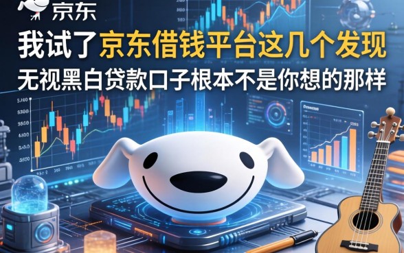 我试了京东借钱平台好几个，发现无视黑白贷款口子根本不是你想的那样