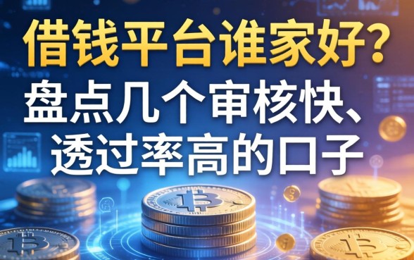 借钱平台谁家好？盘点几个审核快、通过率高的口子