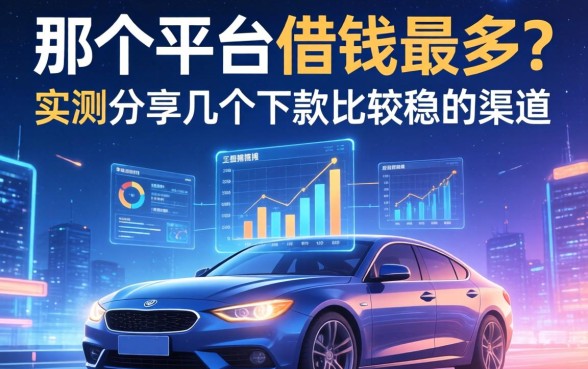 那个平台借钱最多？实测分享几个下款比较稳的渠道