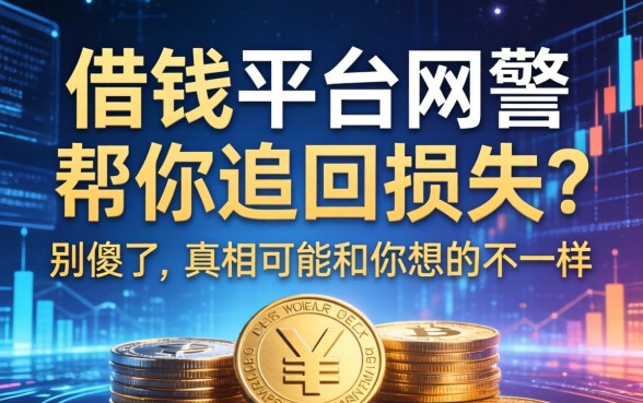 借钱平台网警帮你追回损失？别傻了，真相可能和你想的不一样