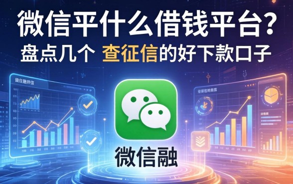 微信上有个什么借钱平台？盘点几个不查征信的好下款口子
