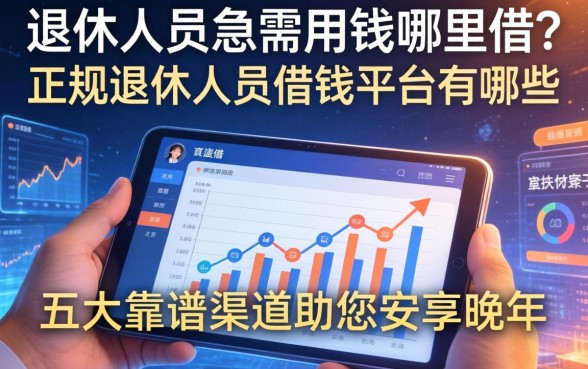 退休人员急需用钱哪里借?正规退休人员借钱平台有哪些?这五大靠谱渠道助您安享晚年