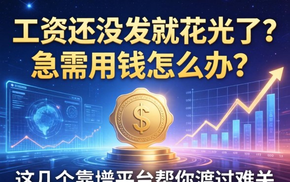 工资还没发就花光了？急需用钱怎么办？这几个靠谱平台帮你渡过难关