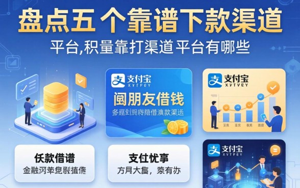 支付宝跟朋友借钱的平台有哪些？盘点五个靠谱下款渠道
