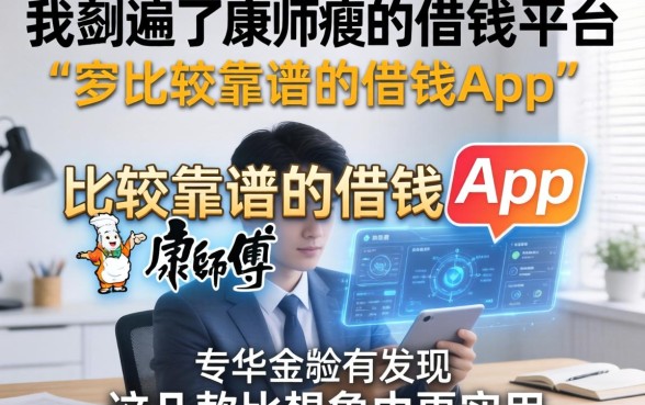 我翻遍了康师傅借钱平台和比较靠谱的借钱app，发现这几款比想象中更实用