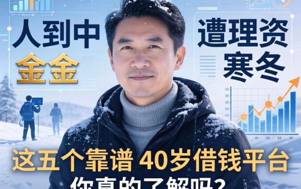 人到中年遭遇资金寒冬，这五个靠谱的40岁借钱平台你真的了解吗？