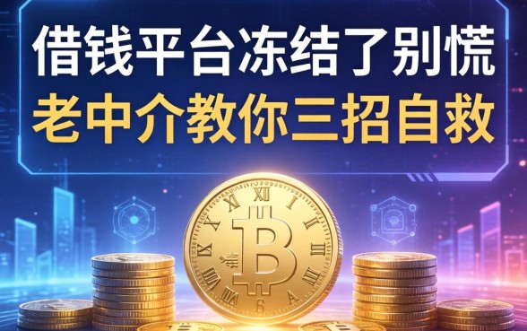 借钱平台冻结了别慌，老中介教你三招自救