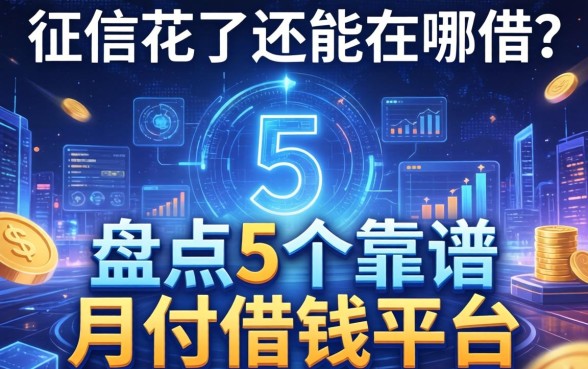 征信花了还能在哪借？盘点5个靠谱的月付借钱平台